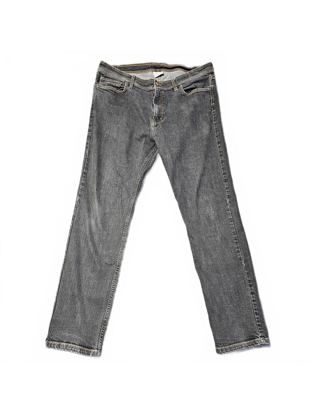 Columbia Classic Black Denim Jeans with Straight Leg Fit 38 x 32 Midrise